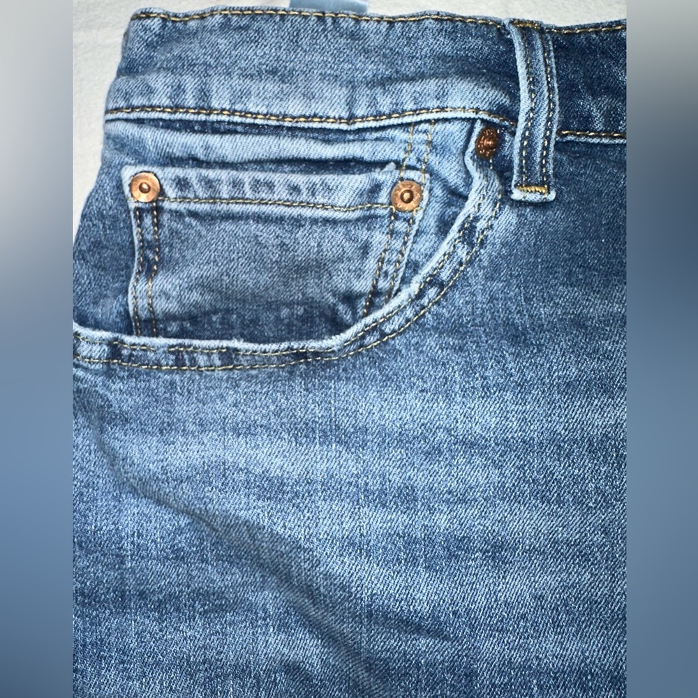 44 - Levi's 412 Distressed Blue Jean Shorts Jorts Men’s Slim Fit Size 44 - Picture 5 of 11